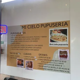 Menu changes everyday apparently