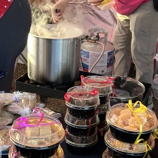 Pop up tent for light up Fairdale event