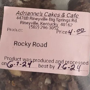 Fudge made a month ago and at the best by date (current date)