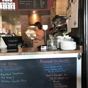 Eating at Adriano's pizza was excellent