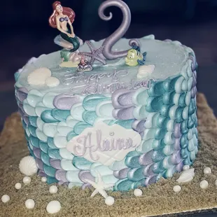 Custom mermaid cake
