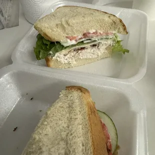 Chicken Salad with fixings