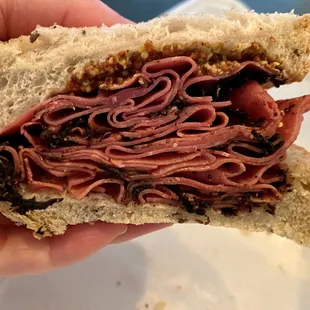 Pastrami on Rye with Spicy Mustard