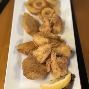 Fish and Fried Shrimp