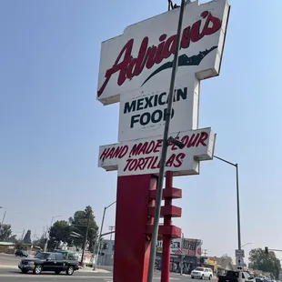 a sign for a mexican food restaurant