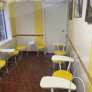 Small cozy sit out inside.