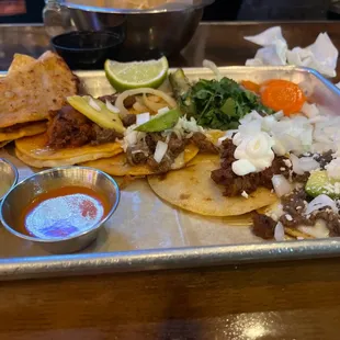 Taco mix plate.