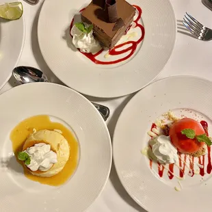 Three house deserts