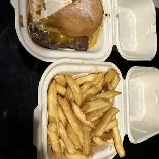 OG smashburger &amp; fries. Have to go again so I can take a better picture.