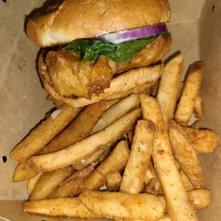 Battered Rockfish Sandwich