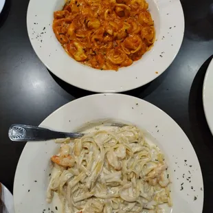 Shrimp Alfredo &amp; cheese tortellini