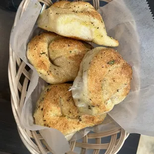 Garlic knots to die for.