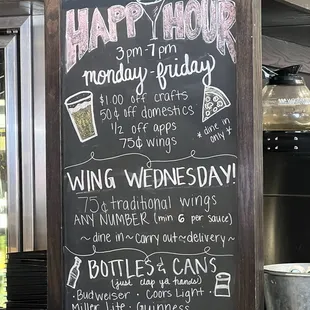Happy Hour Menu