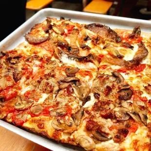 Half Pan White Old Fashioned Square