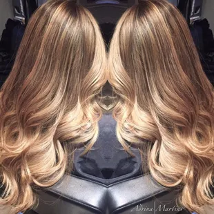 #balayage and highlights hair by Adrina Martins