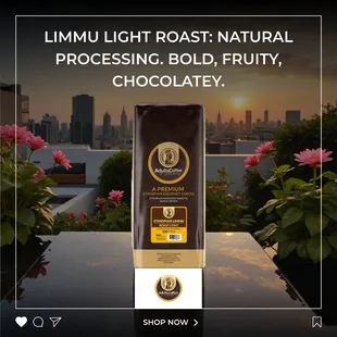 Authentic Ethiopian coffee. Limmu Light Roast!!