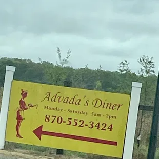 a sign for a restaurant