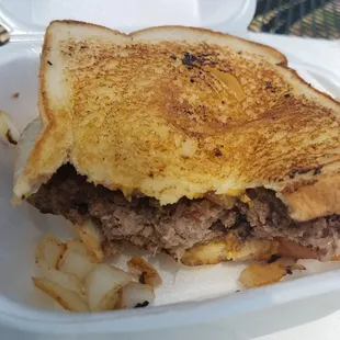 Soggy patty melt