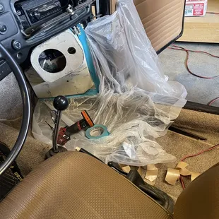 Kick panel prep work