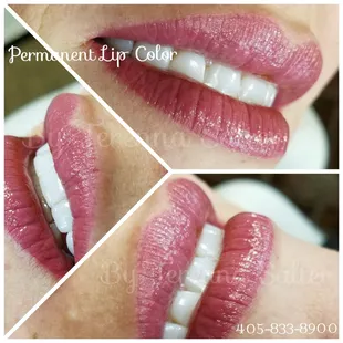 Full Color Tattooed Lips