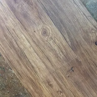 Love this one...vinyl glue down, commercial. It's going to last forever!