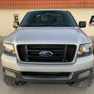 Finished truck, customer wanted us to do a full paint job.