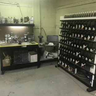 Matrix paint mixing system. We mix all of our paint in-house to get you an exact vehicle match.