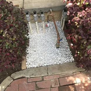 I added the gravel bed.