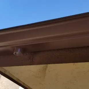 Love that they color matched the installed downspout for my rain chains