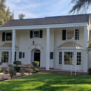 Completed GAF reflector Grand Sequoia roof system, getting ready for new gutter installation