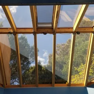 Indoor view of custom Skylight.