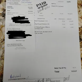 Receipt