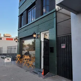 the outside of the building