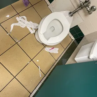 The entire bathroom looked like this as well as the rest of the venue.