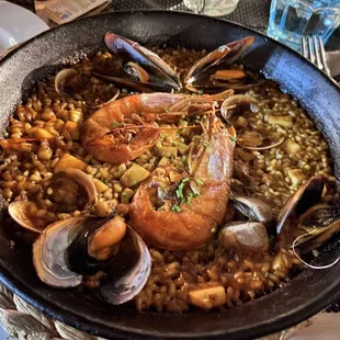 Seafood Paella at the Ville Caprice, Barcelona