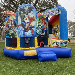 Justice league 5 in 1 combo bounce house