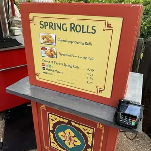 $9.50 for 2 egg rolls (April 2024)