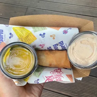 Cheeseburger and 50th Anniversary Celebration Spring Rolls