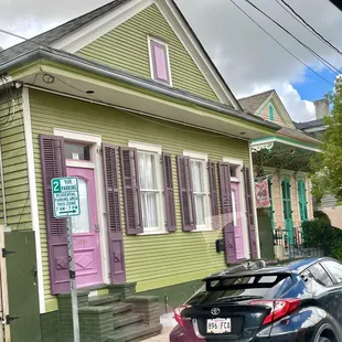Beautiful shotgun houses built by the French