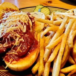 Spicy Italian sausage sandwich