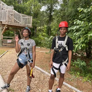 Zip lining