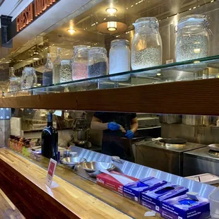 sushi and sashimi, interior