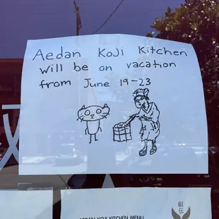 Noooooo! Cute sign though.