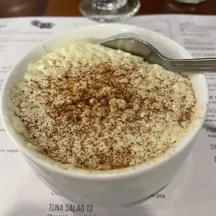 Rice pudding $6