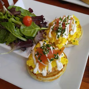 The English Salmon w side salad  Very tasty!