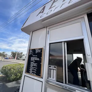 Outside window and menu