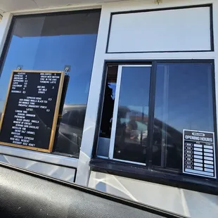 Menu as of October 2023