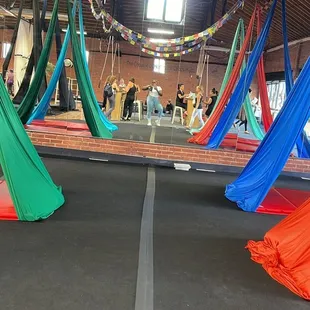 The silk area of the room.