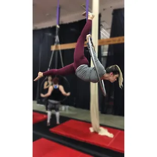 Birds nest on the hoop.