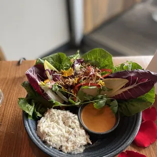 Dungeness crab lettuce wrap